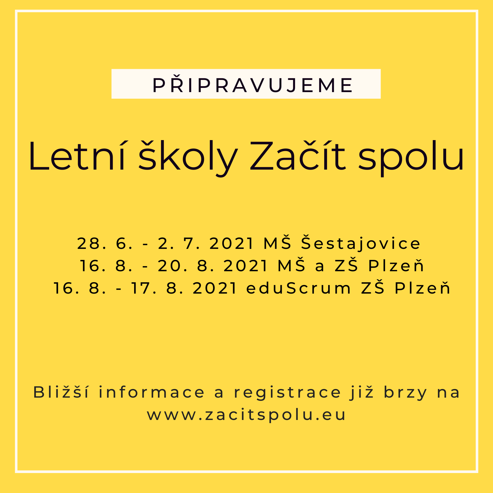 Letní školy Začít spolu