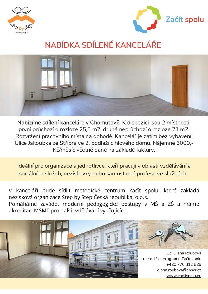 Nabízíme sdílenou kancelář