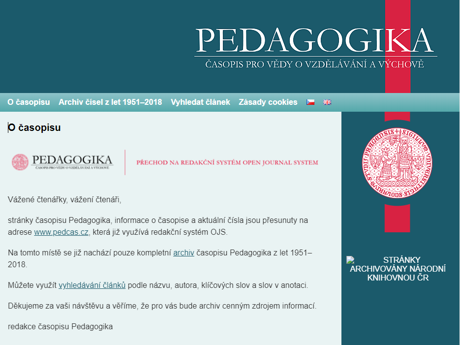 Začít spolu v časopisu Pedagogika