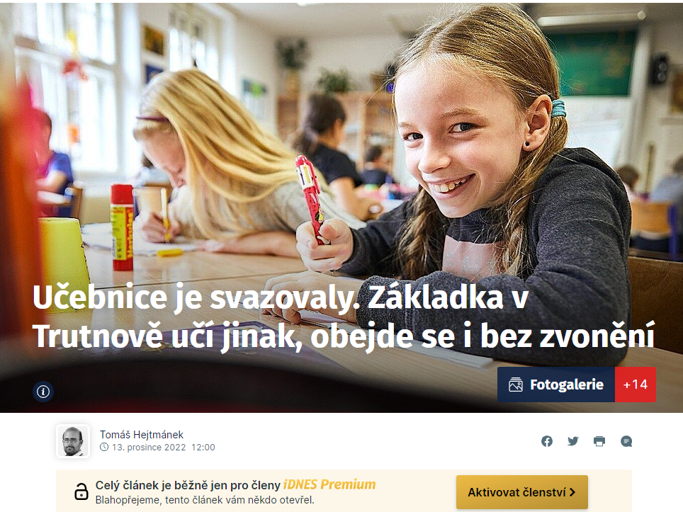 idnes o Začít spolu v Trutnově