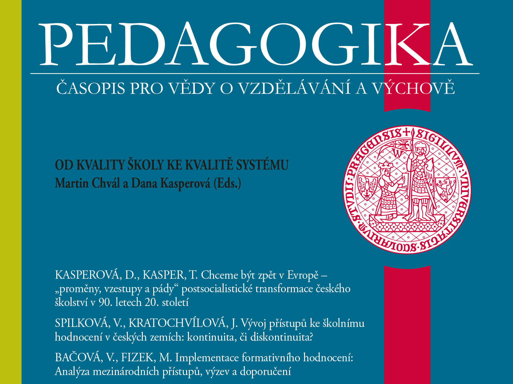Začít spolu v časopise Pedagogika